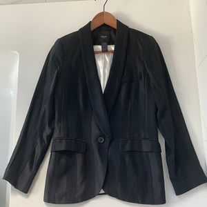 Smythe black striped blazer, size 4